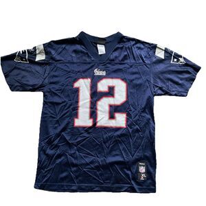 Tom Brady Patriots Reebok NFL Jersey Youth XL (18/20)